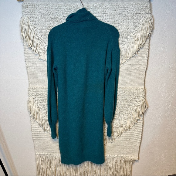 J. CREW green Supersoft turtleneck wool-alpaca sweater dress S - Picture 8 of 12